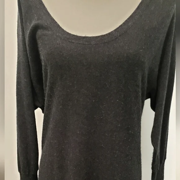 Talula Cashmere Angora Black Sweater Dress Womens - Picture 2 of 7